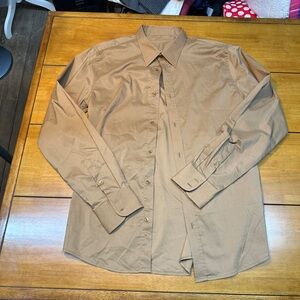 Men's Tan Dress Shirt